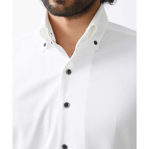 ミッシェルクランオム（MICHEL  HOMME）/《日本製》イージーケアーボタンダウン長袖シャツ