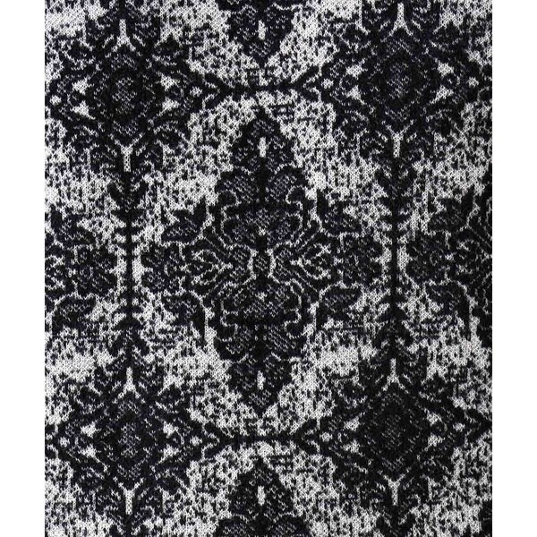 ミッシェルクランオム（MICHEL  HOMME）/《日本製》ダマスク柄クルーネックニット