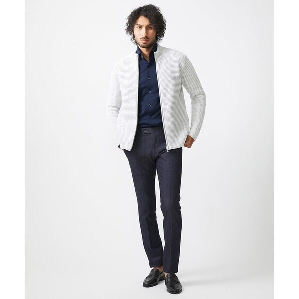 ミッシェルクランオム（MICHEL  HOMME）/《日本製》モールスタンドZIPカーディガン