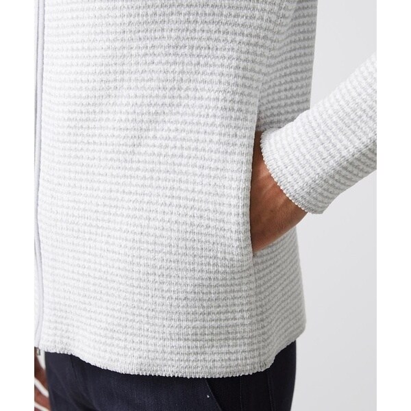 ミッシェルクランオム（MICHEL  HOMME）/《日本製》モールスタンドZIPカーディガン