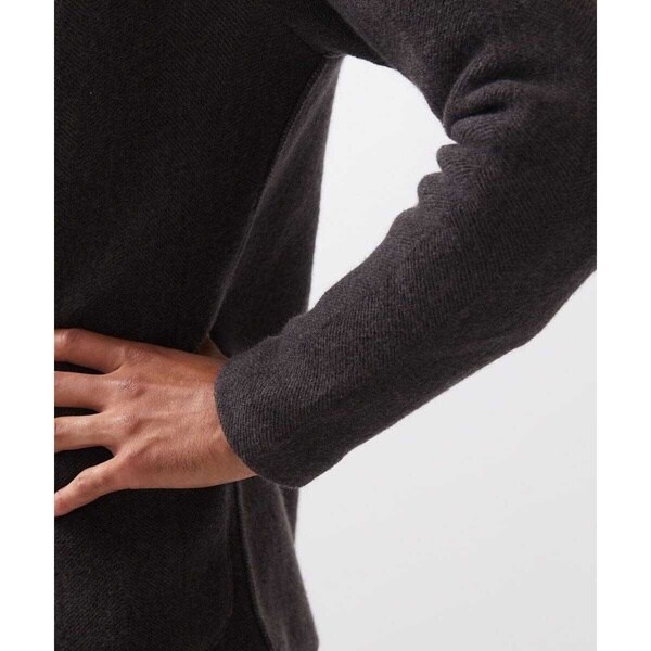 ミッシェルクランオム（MICHEL  HOMME）/《日本製》へリンボン柄ウールニットジャケット