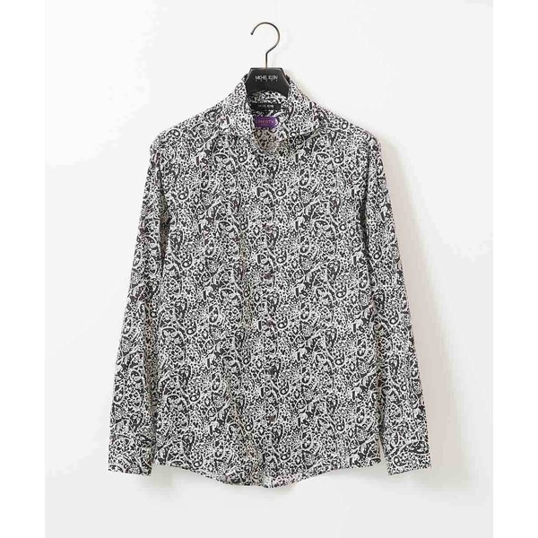 ミッシェルクランオム（MICHEL  HOMME）/《日本製》フラワー柄長袖シャツ