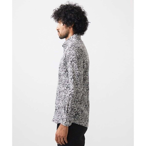 ミッシェルクランオム（MICHEL  HOMME）/《日本製》フラワー柄長袖シャツ