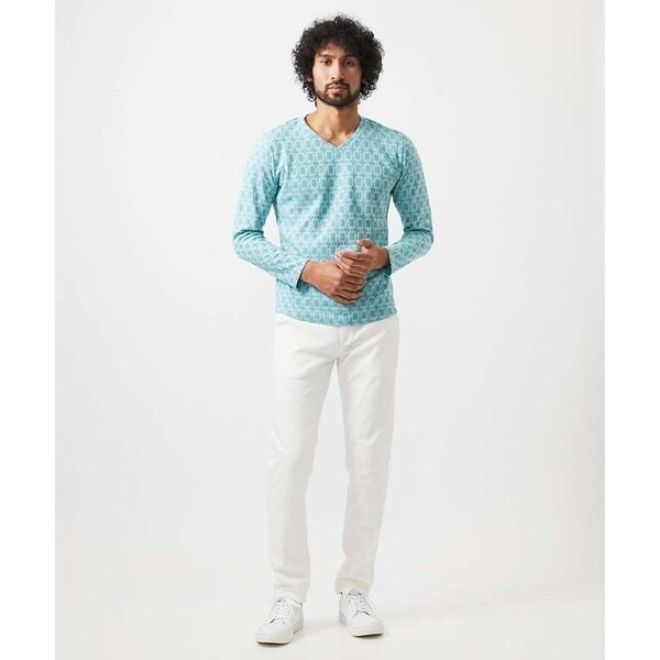 ミッシェルクランオム（MICHEL  HOMME）/《日本製》リンクスVネック長袖カットソー