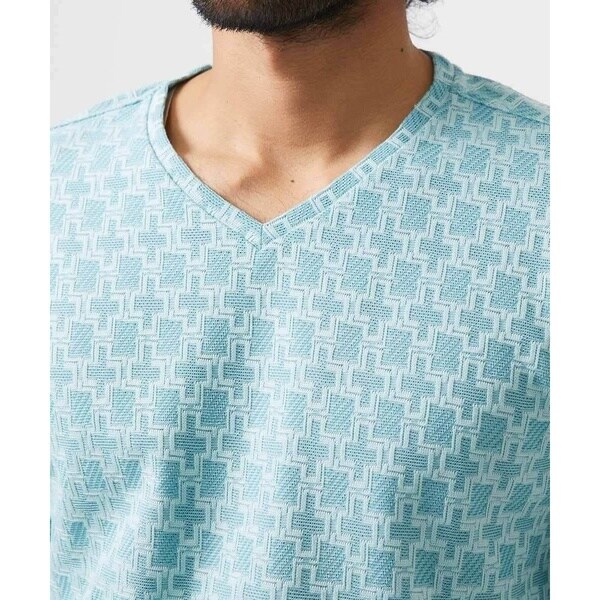 ミッシェルクランオム（MICHEL  HOMME）/《日本製》リンクスVネック長袖カットソー