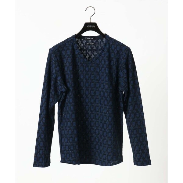 ミッシェルクランオム（MICHEL  HOMME）/《日本製》リンクスVネック長袖カットソー