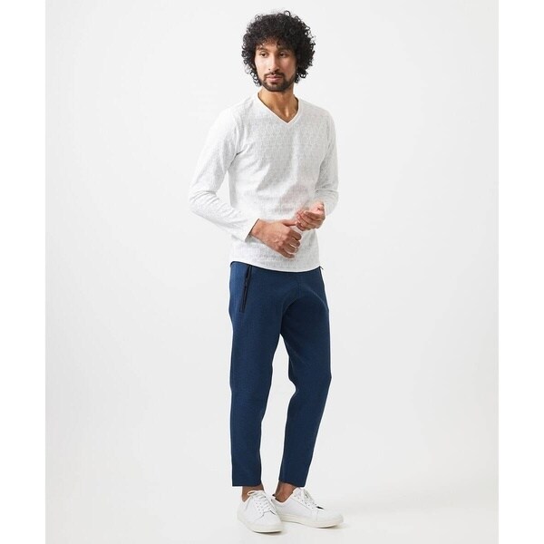 ミッシェルクランオム（MICHEL  HOMME）/《日本製》リンクスVネック長袖カットソー