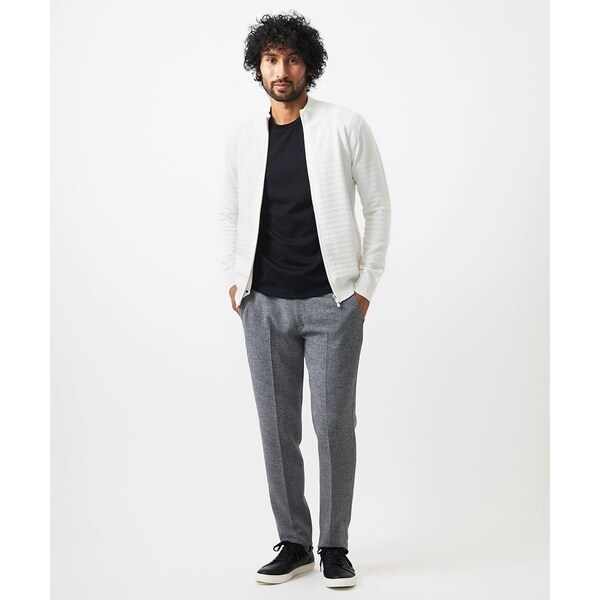 ミッシェルクランオム（MICHEL KLEIN HOMME）/クラシカルニットZIPアップカーディガン
