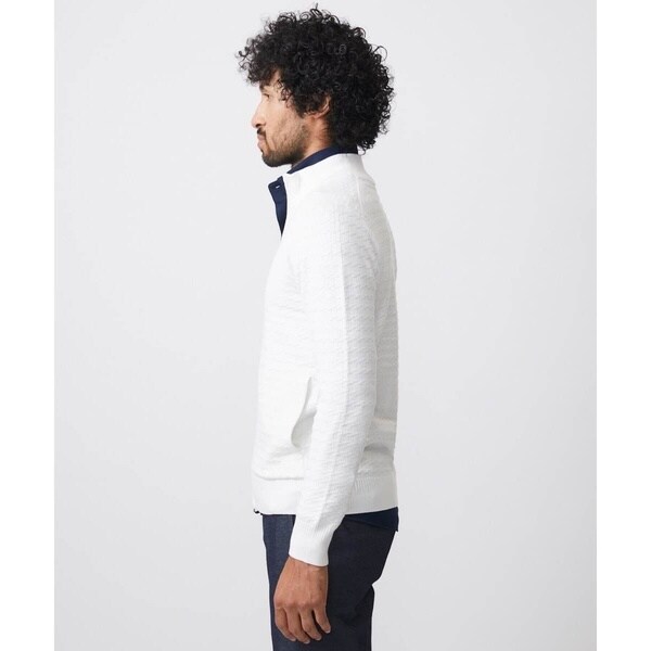 ミッシェルクランオム（MICHEL KLEIN HOMME）/クラシカルニットZIPアップカーディガン