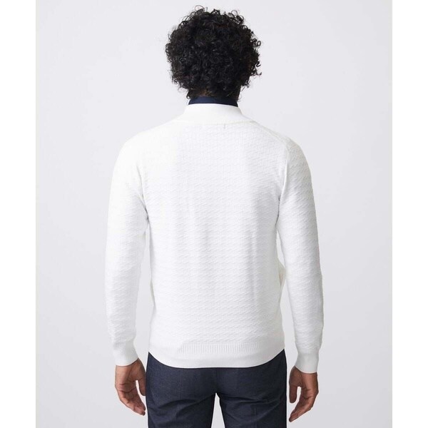 ミッシェルクランオム（MICHEL KLEIN HOMME）/クラシカルニットZIPアップカーディガン