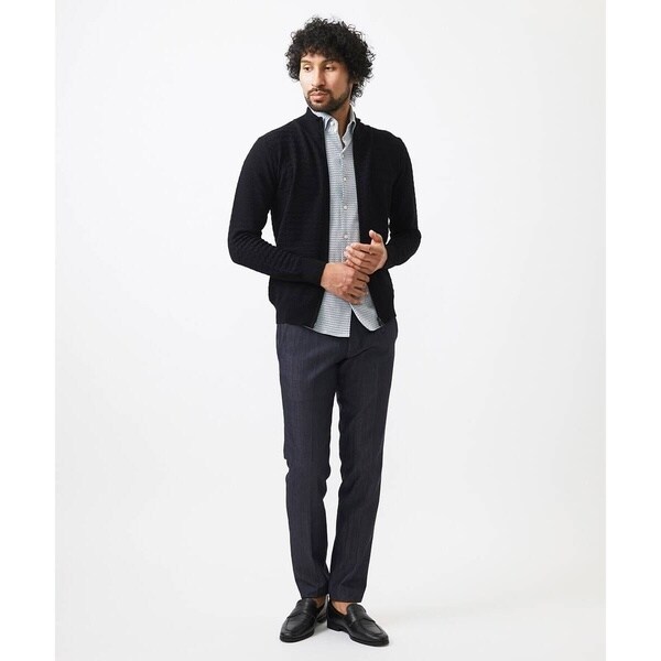 ミッシェルクランオム（MICHEL KLEIN HOMME）/クラシカルニットZIPアップカーディガン