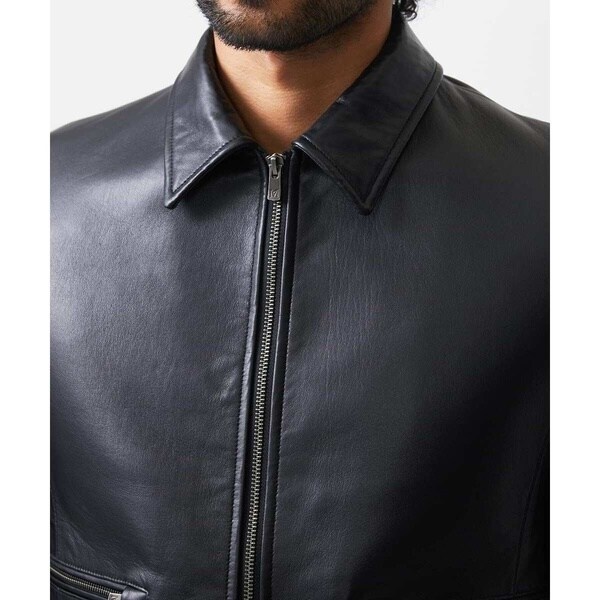 ミッシェルクランオム（MICHEL KLEIN HOMME）/ラムレザーブルゾン