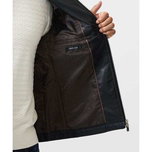 ミッシェルクランオム（MICHEL KLEIN HOMME）/ラムレザーブルゾン
