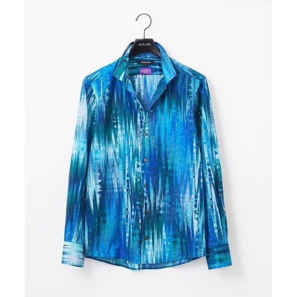 ミッシェルクランオム（MICHEL  HOMME）/《日本製》総柄長袖シャツ