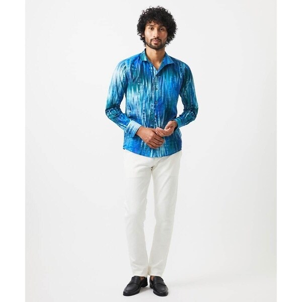 ミッシェルクランオム（MICHEL  HOMME）/《日本製》総柄長袖シャツ