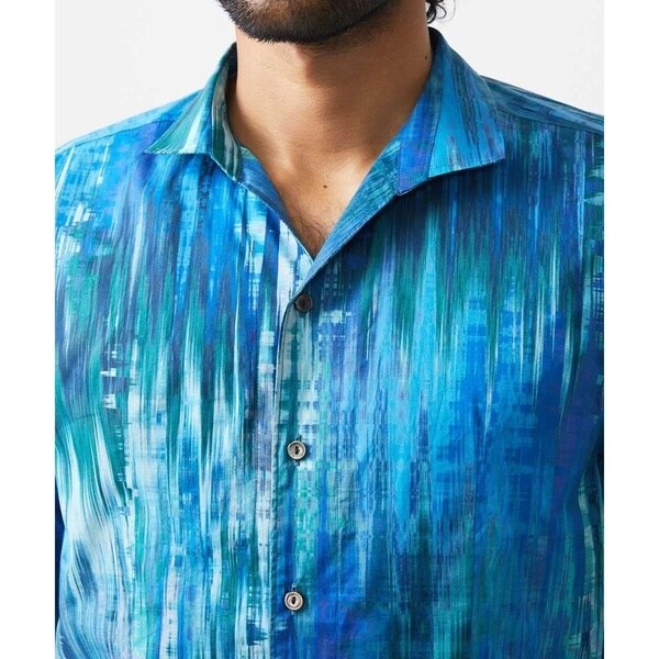 ミッシェルクランオム（MICHEL  HOMME）/《日本製》総柄長袖シャツ