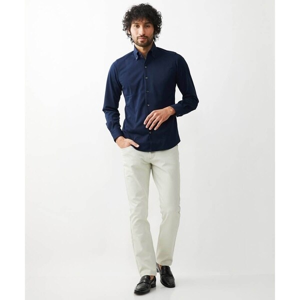 ミッシェルクランオム（MICHEL  HOMME）/《日本製》イージーケアーボタンダウン長袖シャツ