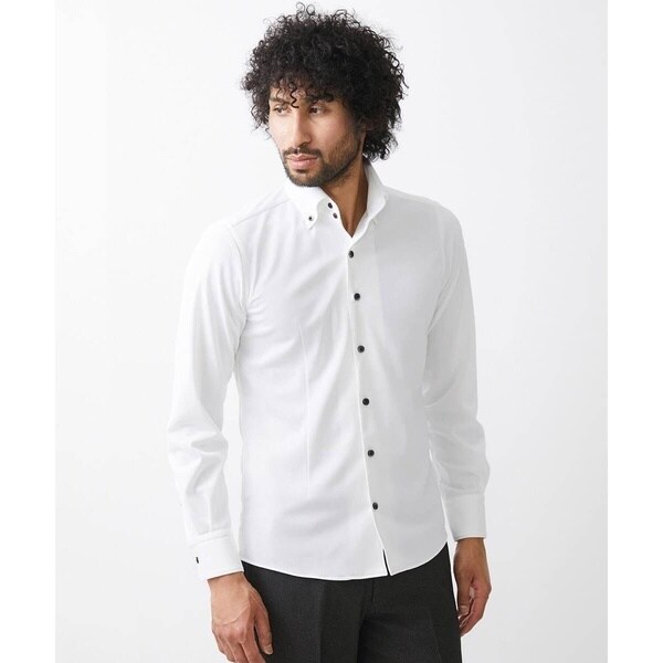 ミッシェルクランオム（MICHEL  HOMME）/《日本製》イージーケアーボタンダウン長袖シャツ