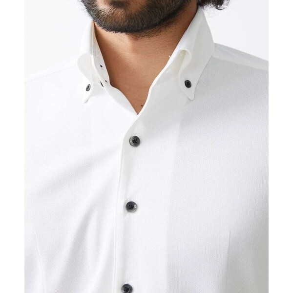 ミッシェルクランオム（MICHEL  HOMME）/《日本製》イージーケアーボタンダウン長袖シャツ