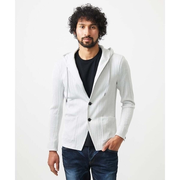 ミッシェルクランオム（MICHEL KLEIN HOMME）/プリーツフードジャケット_2
