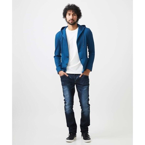 ミッシェルクランオム（MICHEL KLEIN HOMME）/プリーツフードジャケット_7