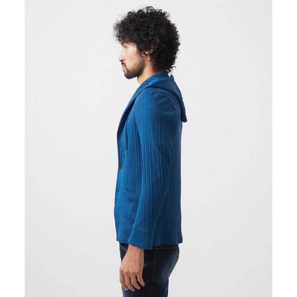 ミッシェルクランオム（MICHEL KLEIN HOMME）/プリーツフードジャケット_9