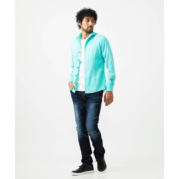 ミッシェルクランオム（MICHEL  HOMME）/《日本製》ジャガード柄長袖シャツ