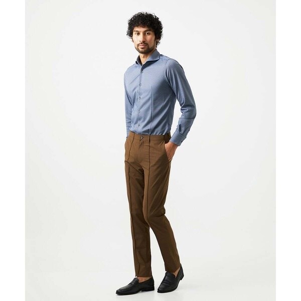 ミッシェルクランオム（MICHEL  HOMME）/《日本製》ジャガード柄長袖シャツ