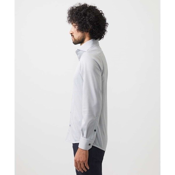 ミッシェルクランオム（MICHEL  HOMME）/《日本製》ジャガード柄長袖シャツ