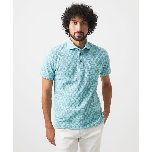 ミッシェルクランオム（MICHEL  HOMME）/《日本製》リンクスVネック半袖ポロシャツ