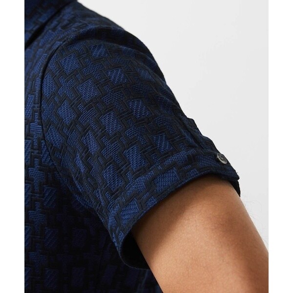 ミッシェルクランオム（MICHEL  HOMME）/《日本製》リンクスVネック半袖ポロシャツ