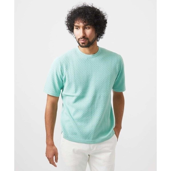 ミッシェルクランオム（MICHEL  HOMME）/モノグラム柄半袖ニット