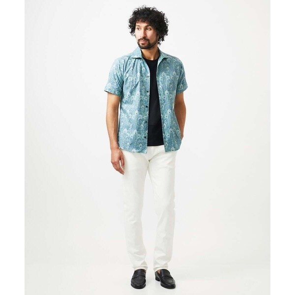 ミッシェルクランオム（MICHEL  HOMME）/《日本製》フラワー柄半袖シャツ