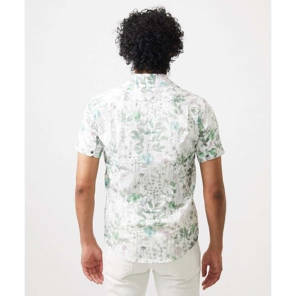 ミッシェルクランオム（MICHEL  HOMME）/《日本製》フラワー柄半袖シャツ