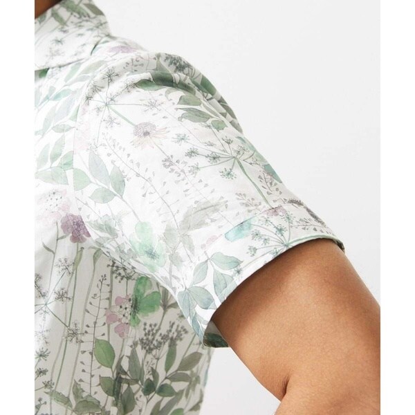 ミッシェルクランオム（MICHEL  HOMME）/《日本製》フラワー柄半袖シャツ