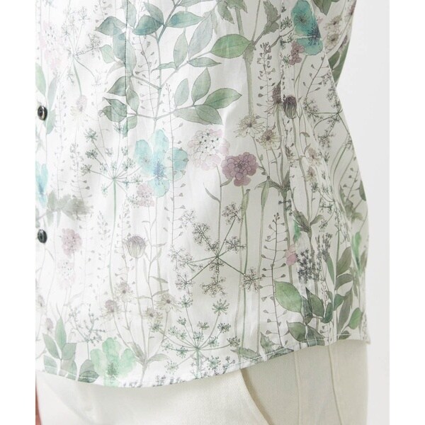 ミッシェルクランオム（MICHEL  HOMME）/《日本製》フラワー柄半袖シャツ