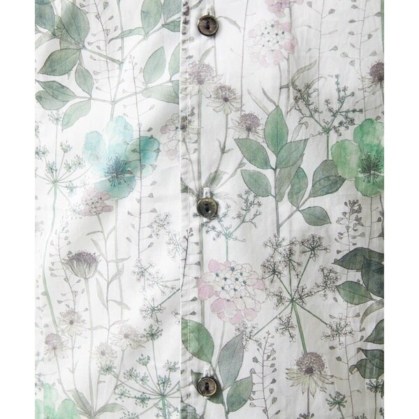 ミッシェルクランオム（MICHEL  HOMME）/《日本製》フラワー柄半袖シャツ