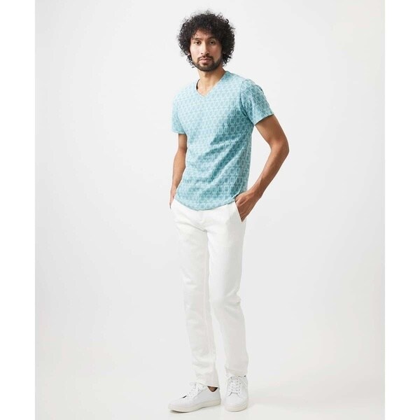 ミッシェルクランオム（MICHEL  HOMME）/《日本製》リンクスVネック半袖カットソー