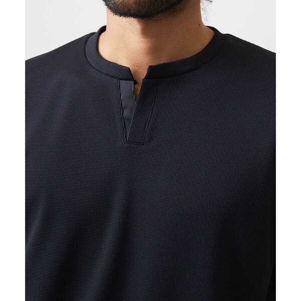 ミッシェルクランオム（MICHEL  HOMME）/《日本製》キーネック半袖カットソー