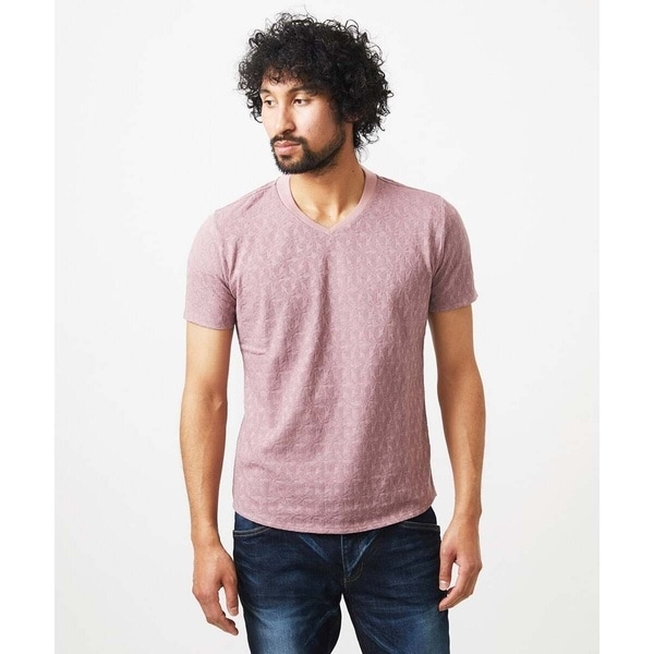 ミッシェルクランオム（MICHEL  HOMME）/《日本製》リンクスVネック半袖カットソー