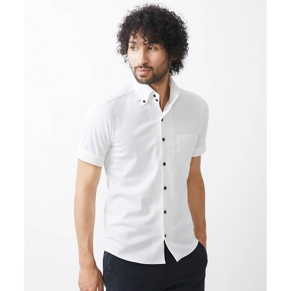 ミッシェルクランオム（MICHEL  HOMME）/《日本製》イージーケアドレス半袖シャツ