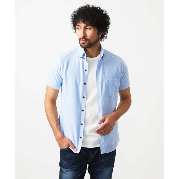 ミッシェルクランオム（MICHEL  HOMME）/《日本製》イージーケアドレス半袖シャツ