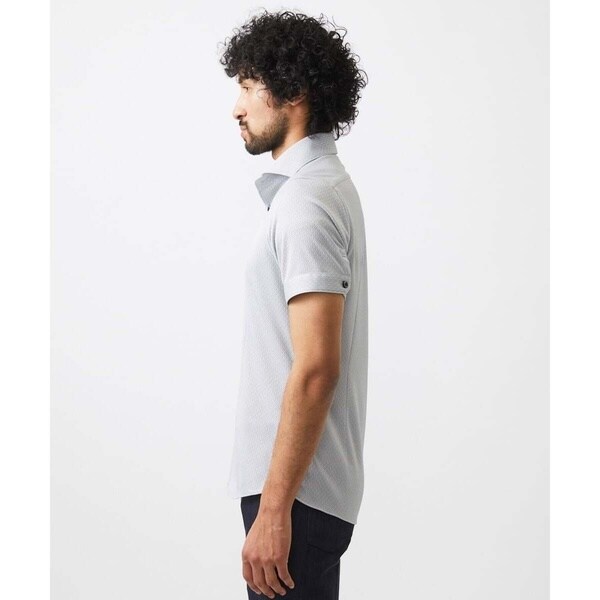 ミッシェルクランオム（MICHEL  HOMME）/《日本製》ジャガード柄半袖シャツ