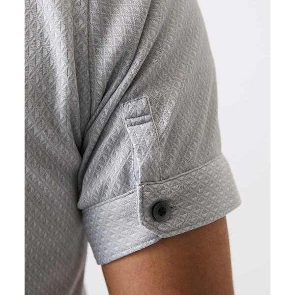 ミッシェルクランオム（MICHEL  HOMME）/《日本製》ジャガード柄半袖シャツ