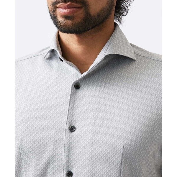 ミッシェルクランオム（MICHEL  HOMME）/《日本製》ジャガード柄半袖シャツ