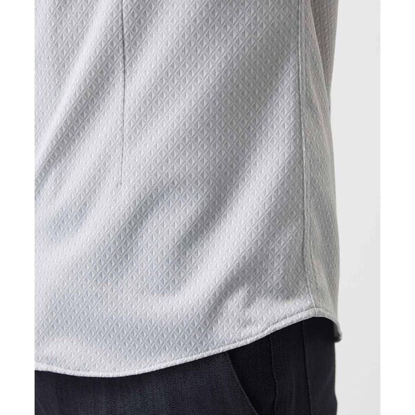 ミッシェルクランオム（MICHEL  HOMME）/《日本製》ジャガード柄半袖シャツ