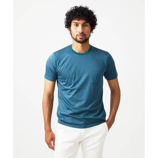 ミッシェルクランオム（MICHEL  HOMME）/ニット衿クルーネックカットソー