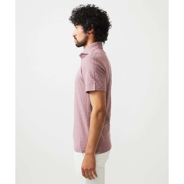 ミッシェルクランオム（MICHEL  HOMME）/《日本製》幾何学柄ポロシャツ