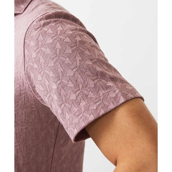 ミッシェルクランオム（MICHEL  HOMME）/《日本製》幾何学柄ポロシャツ