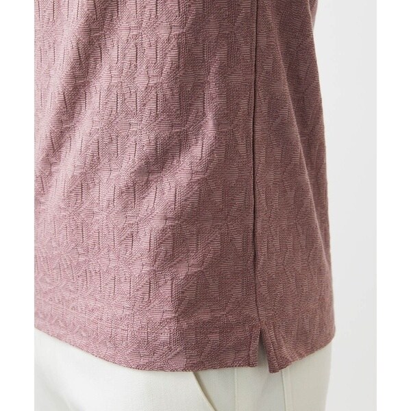 ミッシェルクランオム（MICHEL  HOMME）/《日本製》幾何学柄ポロシャツ